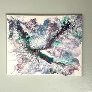 Abstract Acrylic Pour Art